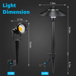 Load image into Gallery viewer, SUNVIE LED Low Voltage Landscape Lighting 12V Landscape Lighting Kit with Connectors, Low Voltage Pathway Lights with Spotlights Aluminum Pathway Lights Wired Waterproof for Patio Yard Garden, 12 Pack