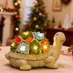 Load image into Gallery viewer, Nacome Garden Outdoor Statues Turtle with Succulent and 7 LED Lights - Lawn Decor Tortoise Statue for Patio, Balcony, Yard Ornament - Unique Housewarming Gifts
