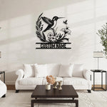 Load image into Gallery viewer, Personalized Metal Signs | Bird Metal Wall Art | Metal Name Sign Birds Welcome Plaque | Custom Garden Sign Yard Signs | Personalized Wedding Gifts | Housewarming Decor Indoor Outdoor