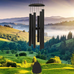 Load image into Gallery viewer, FSVGYY Wind-Chimes-Outdoor-Large-Decor, Deep Tone Soothing Melodic Tones Windchimes, Wind Chimes for Outside, Memorial Wind Chime Best Gift for Mom Women Grandma Neighbors(32" Black)