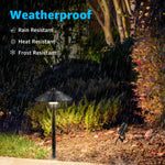 Load image into Gallery viewer, SUNVIE LED Low Voltage Landscape Lighting 12V Landscape Lighting Kit with Connectors, Low Voltage Pathway Lights with Spotlights Aluminum Pathway Lights Wired Waterproof for Patio Yard Garden, 12 Pack