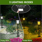 Load image into Gallery viewer, WTGEGF Solar Pathway Lights Outdoor Waterproof, 4 Pack 200 Lumens Super Bright Solar Garden Lights with 2 Lighting Modes, Auto On/Off Outdoor Solar Lights for Yard, Walkway, Lawn, Driveway, Path
