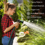 Load image into Gallery viewer, AUTOMAN-Garden-Hose-Nozzle, ABS Water Spray Nozzle with 7 Adjustable Watering Patterns, Slip Resistant for Watering Plants, Lawn&amp; Garden, Washing Cars, Cleaning, Showering Pets &amp; Outdoor Fun.
